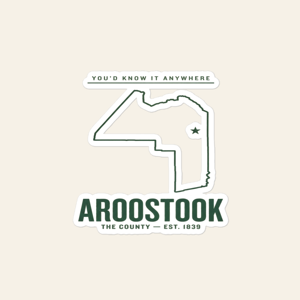 Aroostook Outline Sticker